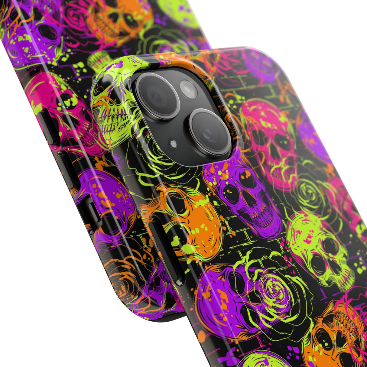 STUBBIE Phone Case for Apple iPhone - Neon Skulls Phone Case