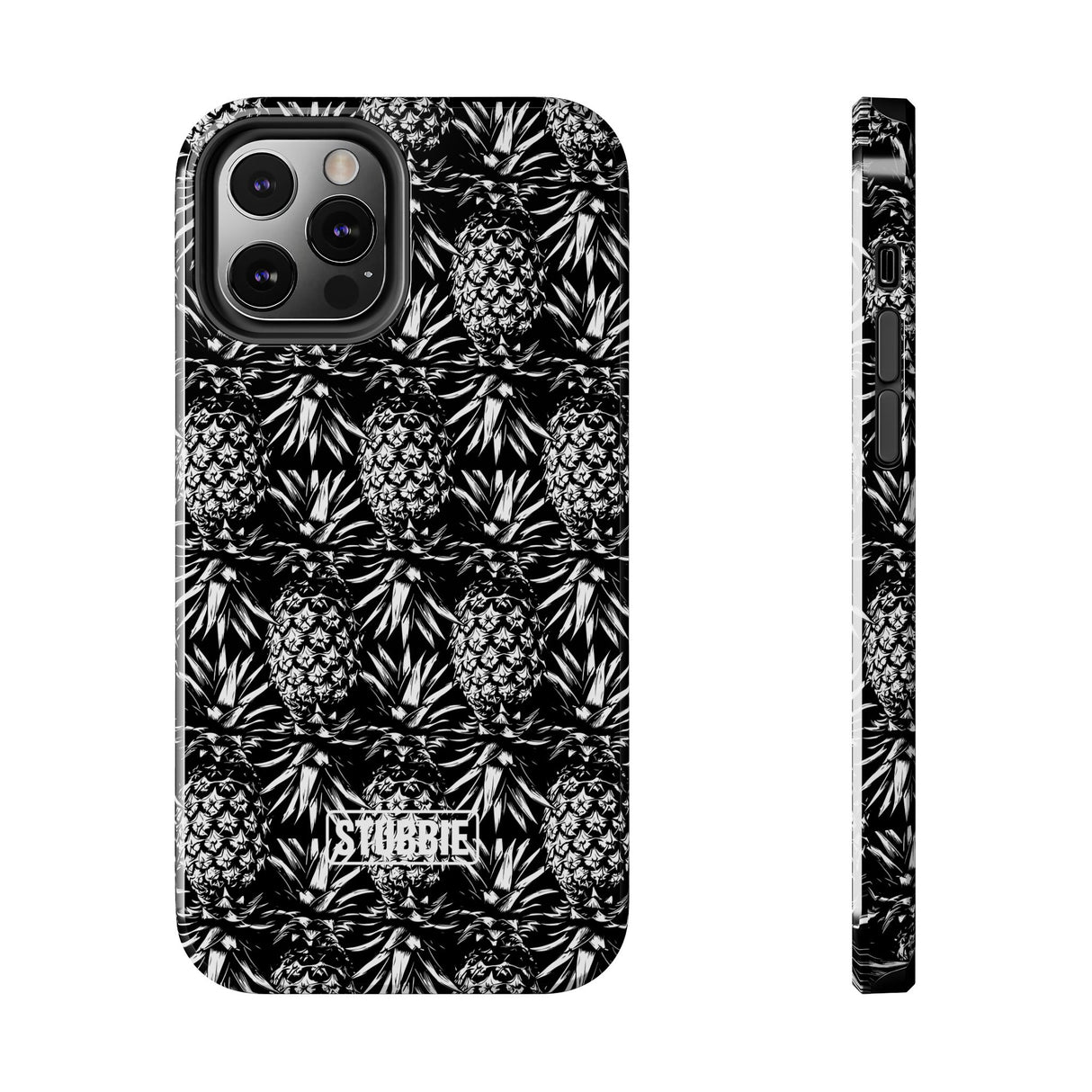 STUBBIE Phone Case for Apple iPhone - Black And White Pineapple Phone Case