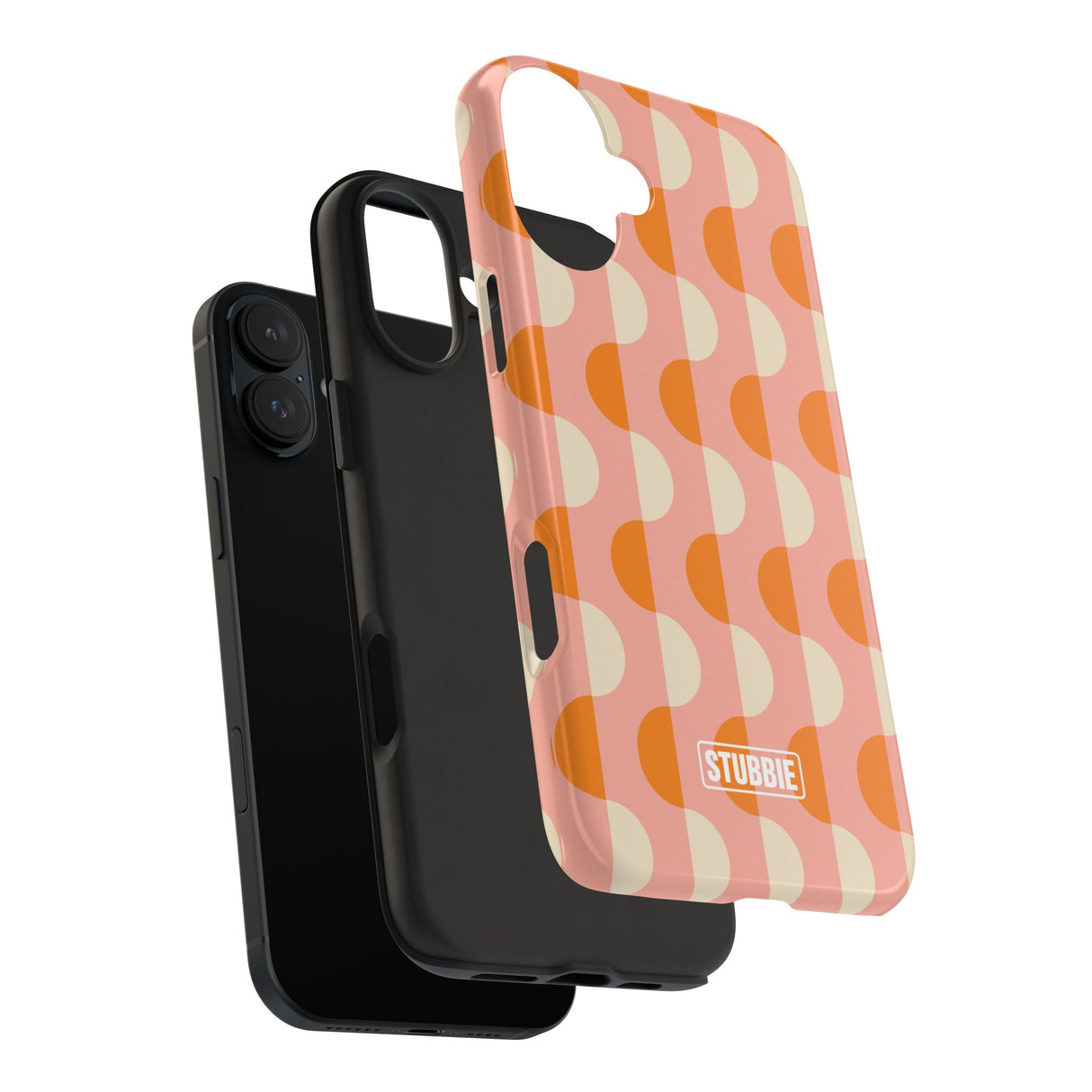 STUBBIE Phone Case for Apple iPhone - Orange Wave Phone Case