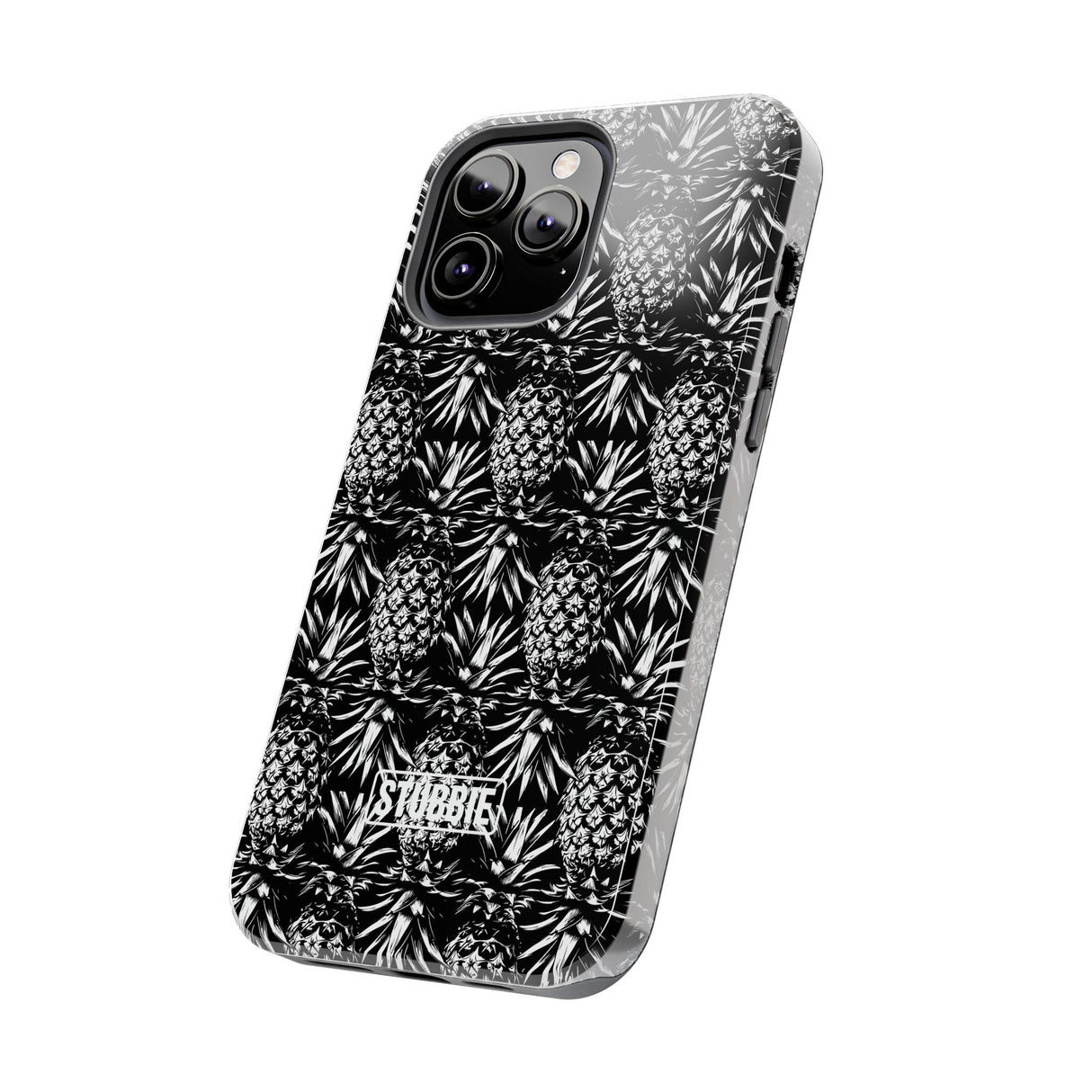 STUBBIE Phone Case for Apple iPhone - Black And White Pineapple Phone Case