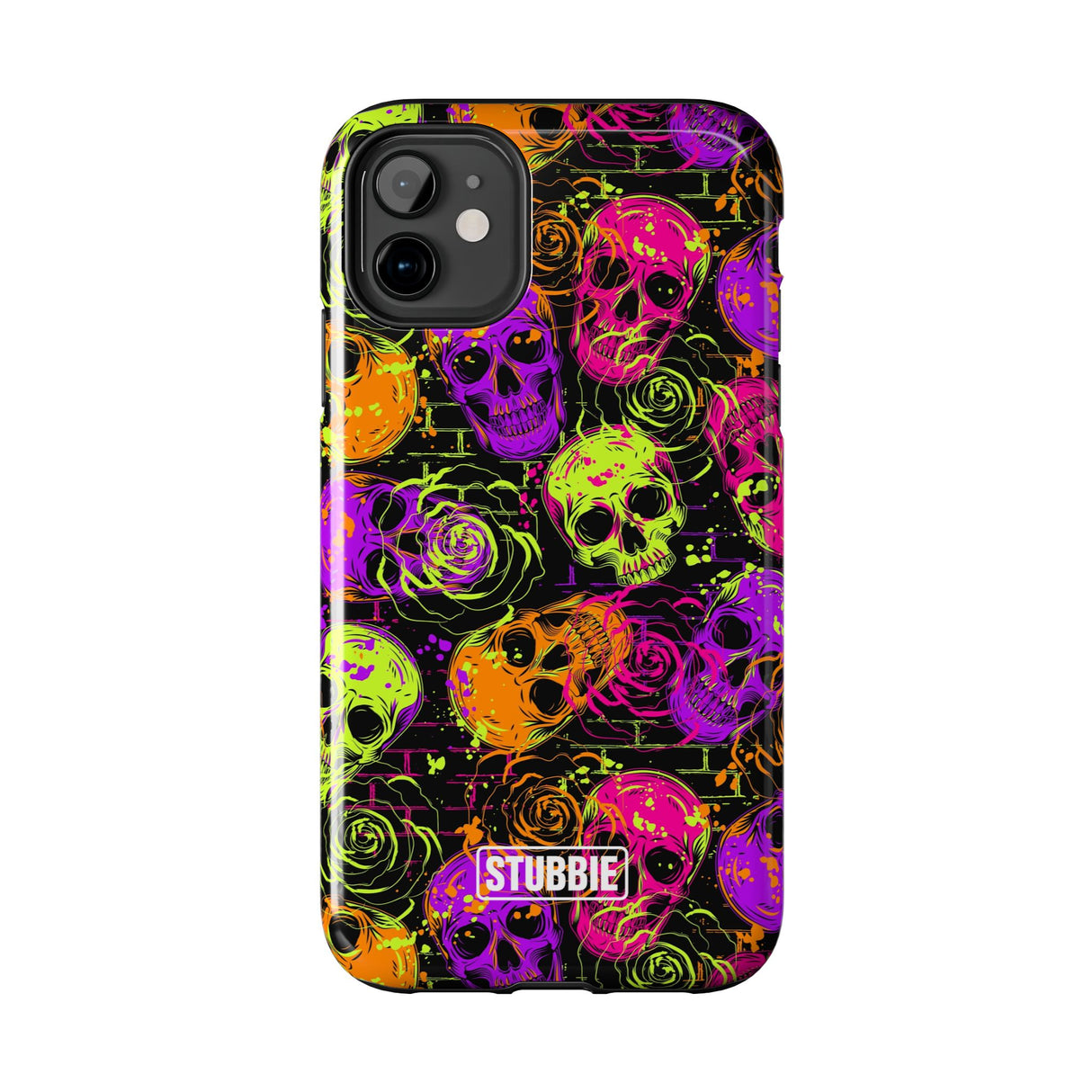 STUBBIE Phone Case for Apple iPhone - Neon Skulls Phone Case