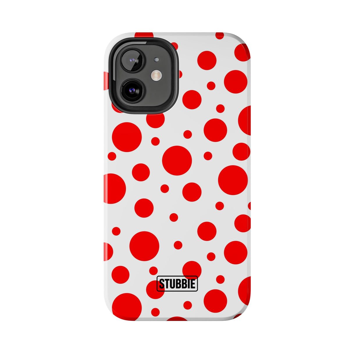 STUBBIE Phone Case for Apple iPhone - Red Polka Dot Phone Case