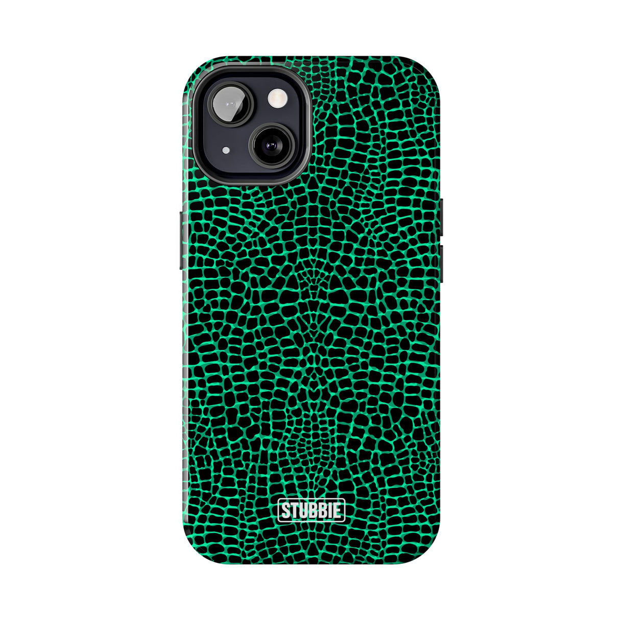 STUBBIE Phone Case for Apple iPhone - Green Croc Phone Case
