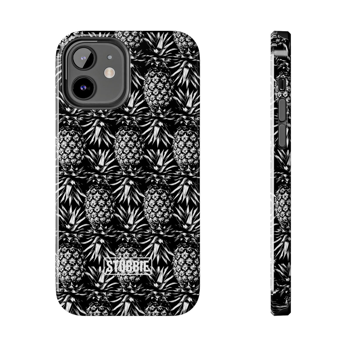 STUBBIE Phone Case for Apple iPhone - Black And White Pineapple Phone Case