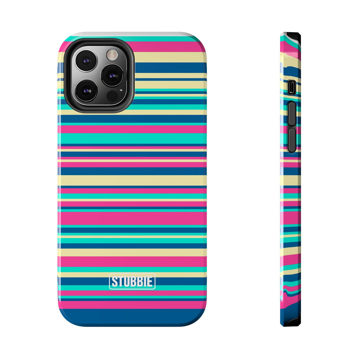 STUBBIE Phone Case for Apple iPhone - Coloured Stripes Phone Case