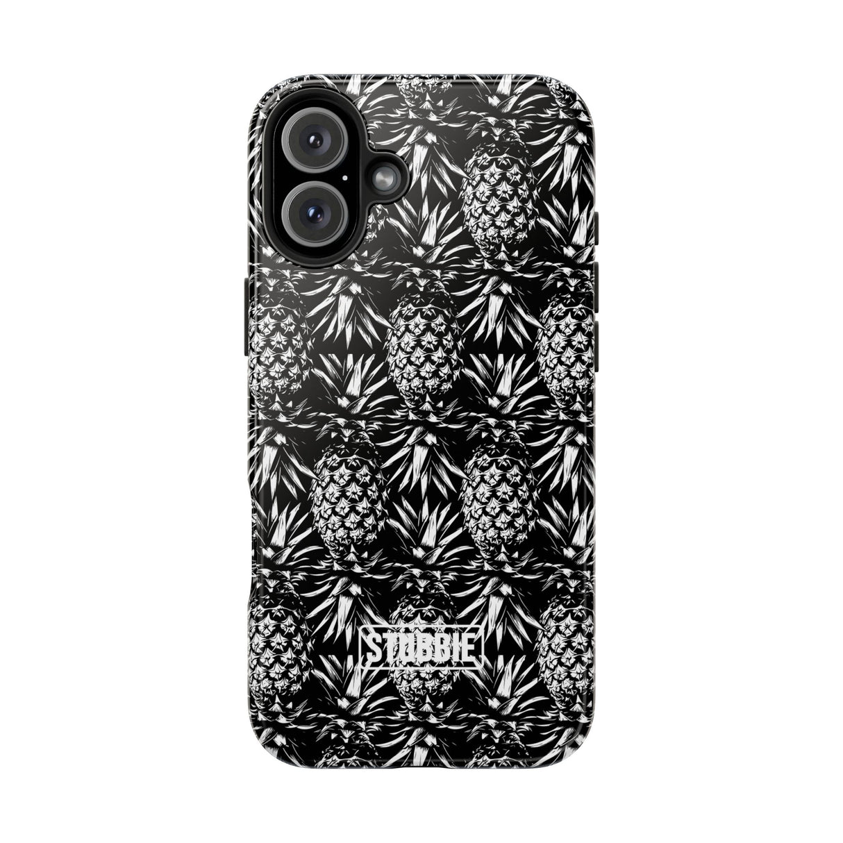 STUBBIE Phone Case for Apple iPhone - Black And White Pineapple Phone Case
