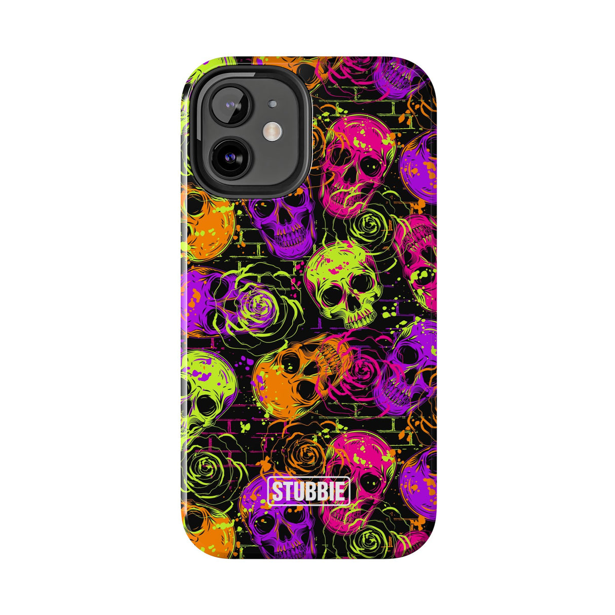 STUBBIE Phone Case for Apple iPhone - Neon Skulls Phone Case