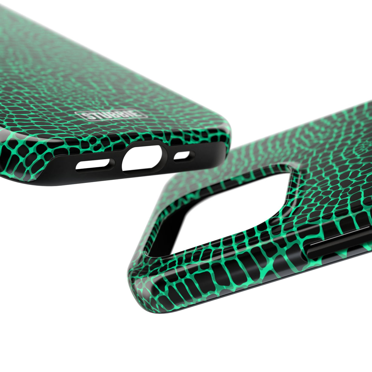 STUBBIE Phone Case for Apple iPhone - Green Croc Phone Case