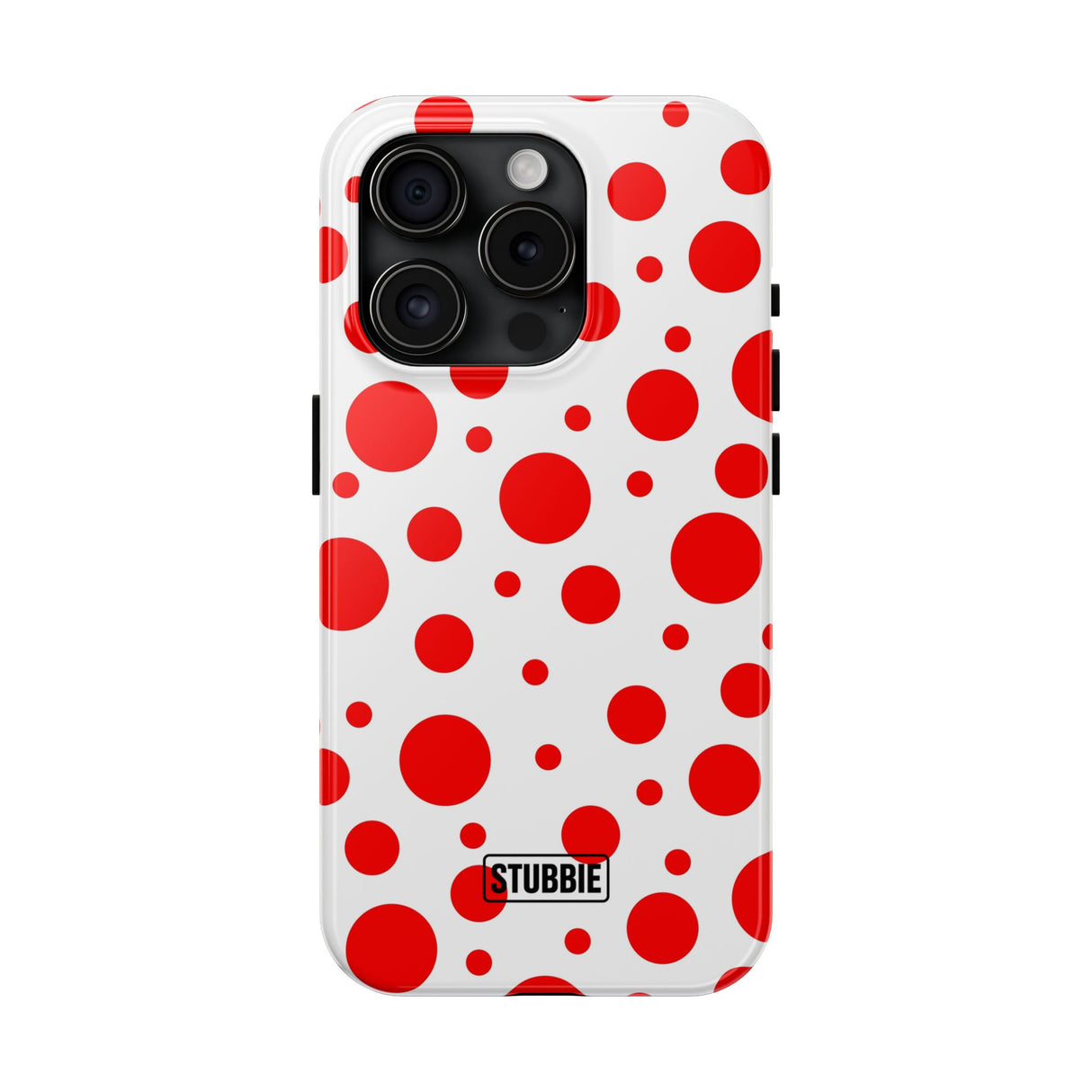 STUBBIE Phone Case for Apple iPhone - Red Polka Dot Phone Case