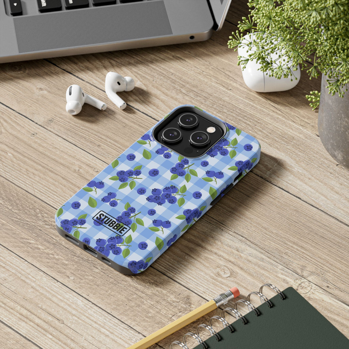 STUBBIE Phone Case for Apple iPhone - Blueberry Phone Case