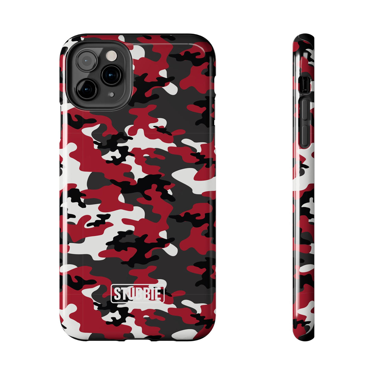 STUBBIE Phone Case for Apple iPhone - Red Camo Phone Case