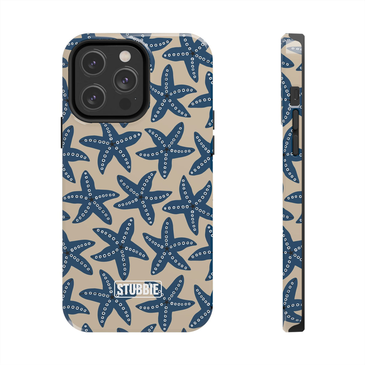 STUBBIE Phone Case for Apple iPhone - Blue Starfish Stubbie