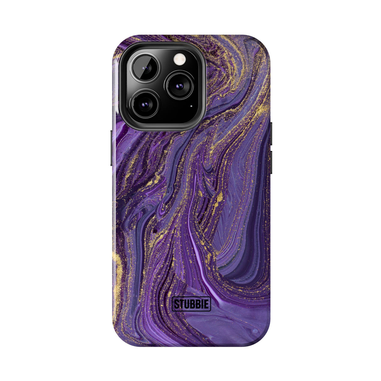 STUBBIE Phone Case for Apple iPhone - Purple Marble Phone Case