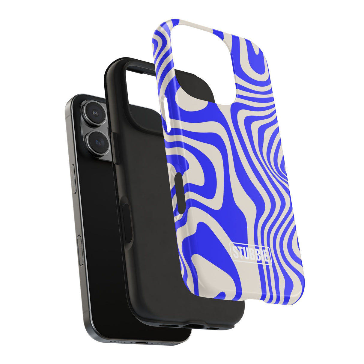STUBBIE Phone Case for Apple iPhone - Crazy Blue Phone Case