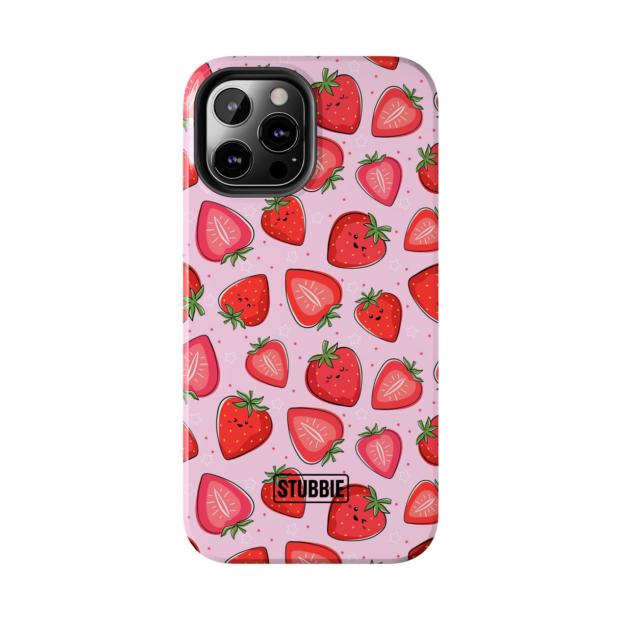STUBBIE Phone Case for Apple iPhone - Smile Strawberry Phone Case