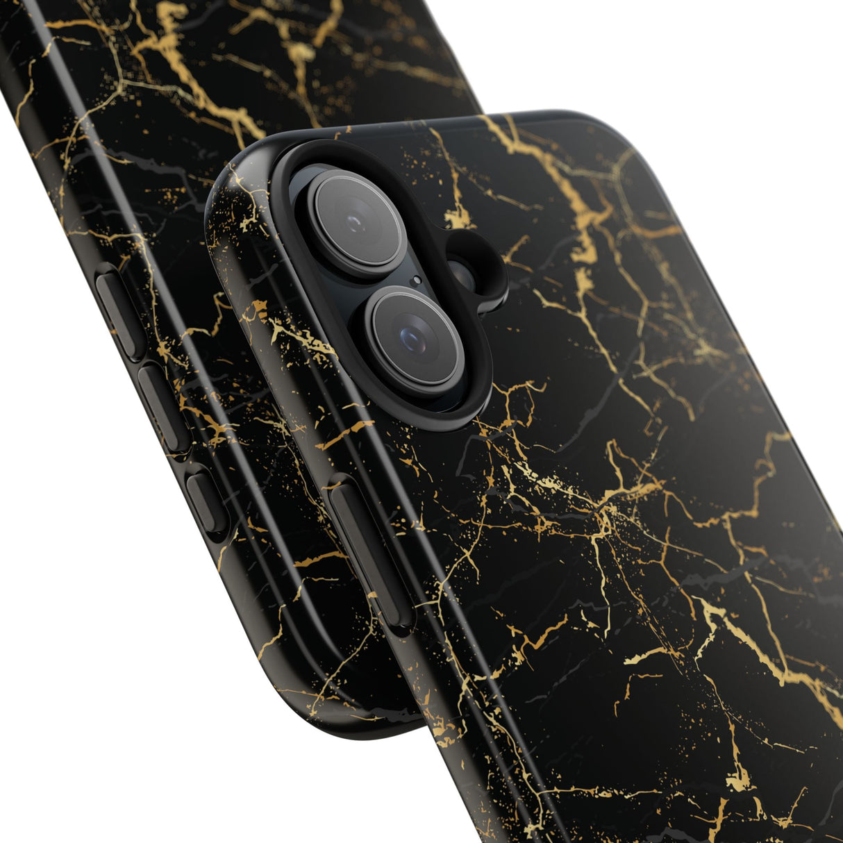 STUBBIE Phone Case for Apple iPhone - Midnight Black Marble Phone Case