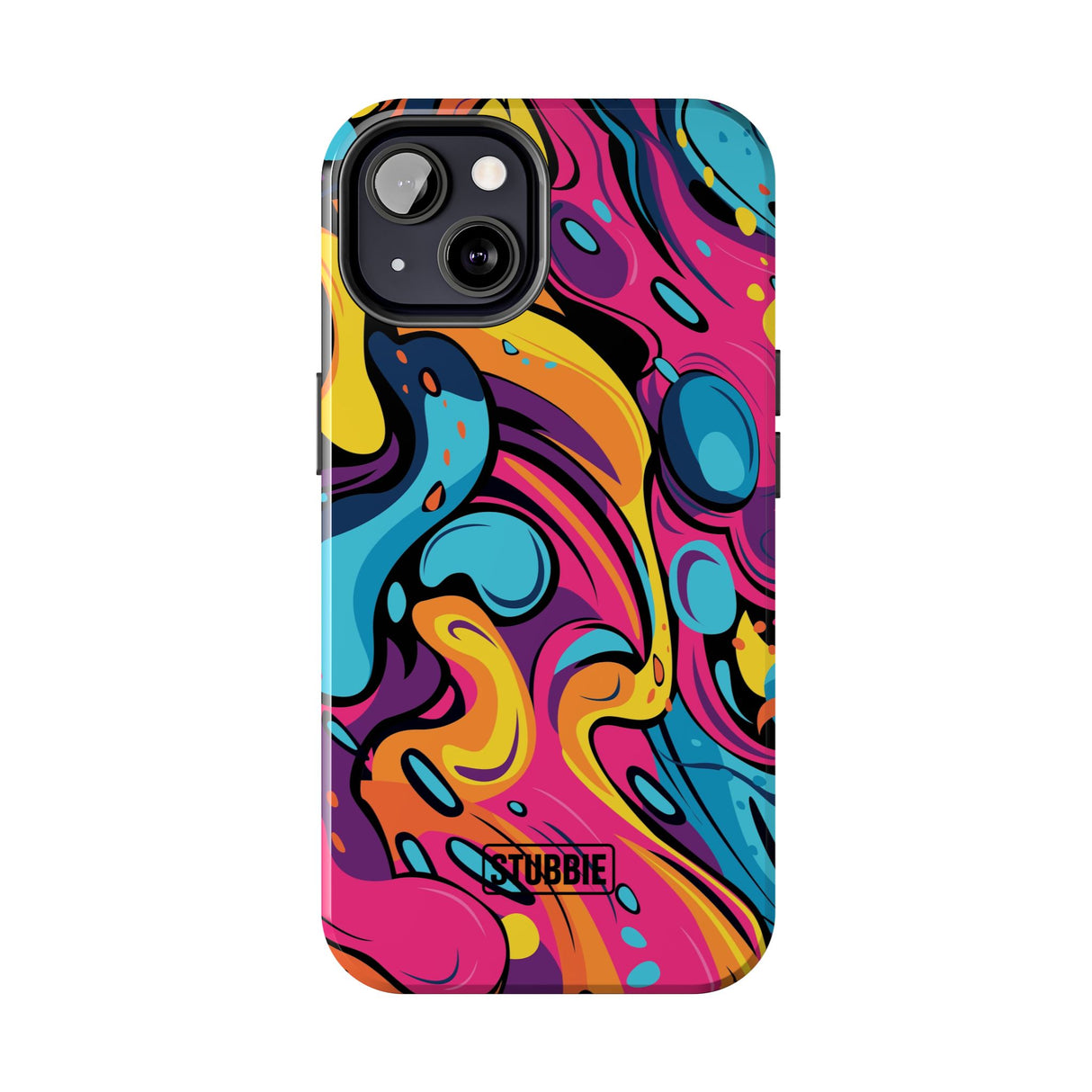 STUBBIE Phone Case for Apple iPhone - Messy Bright Paint Phone Case