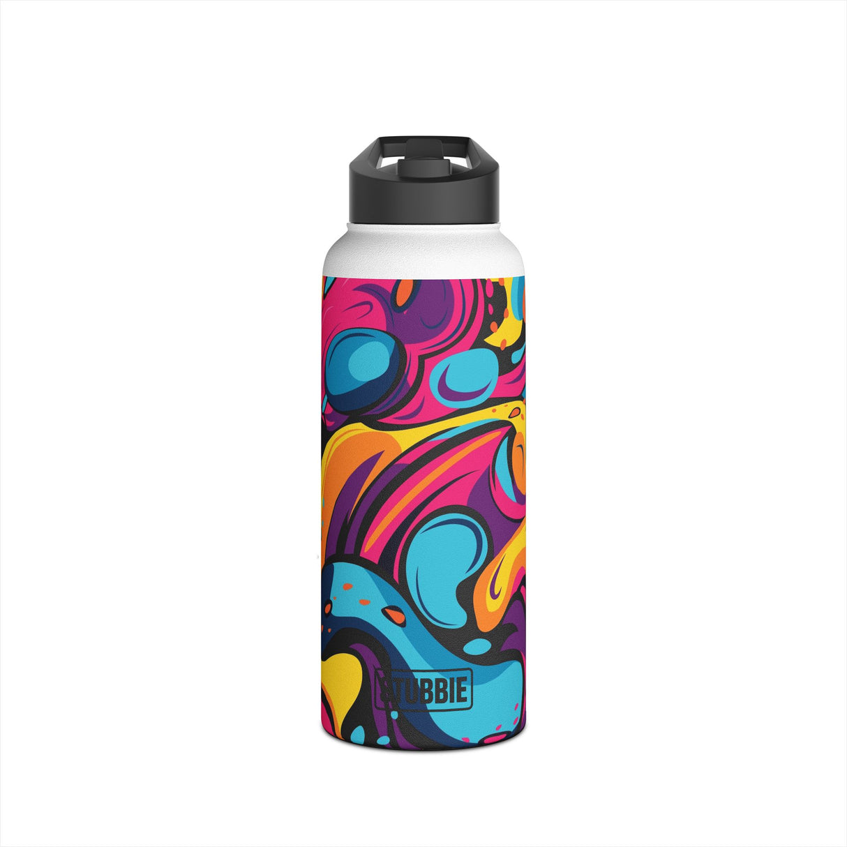 Messy Bright Paint Stainless Steel Water Bottle