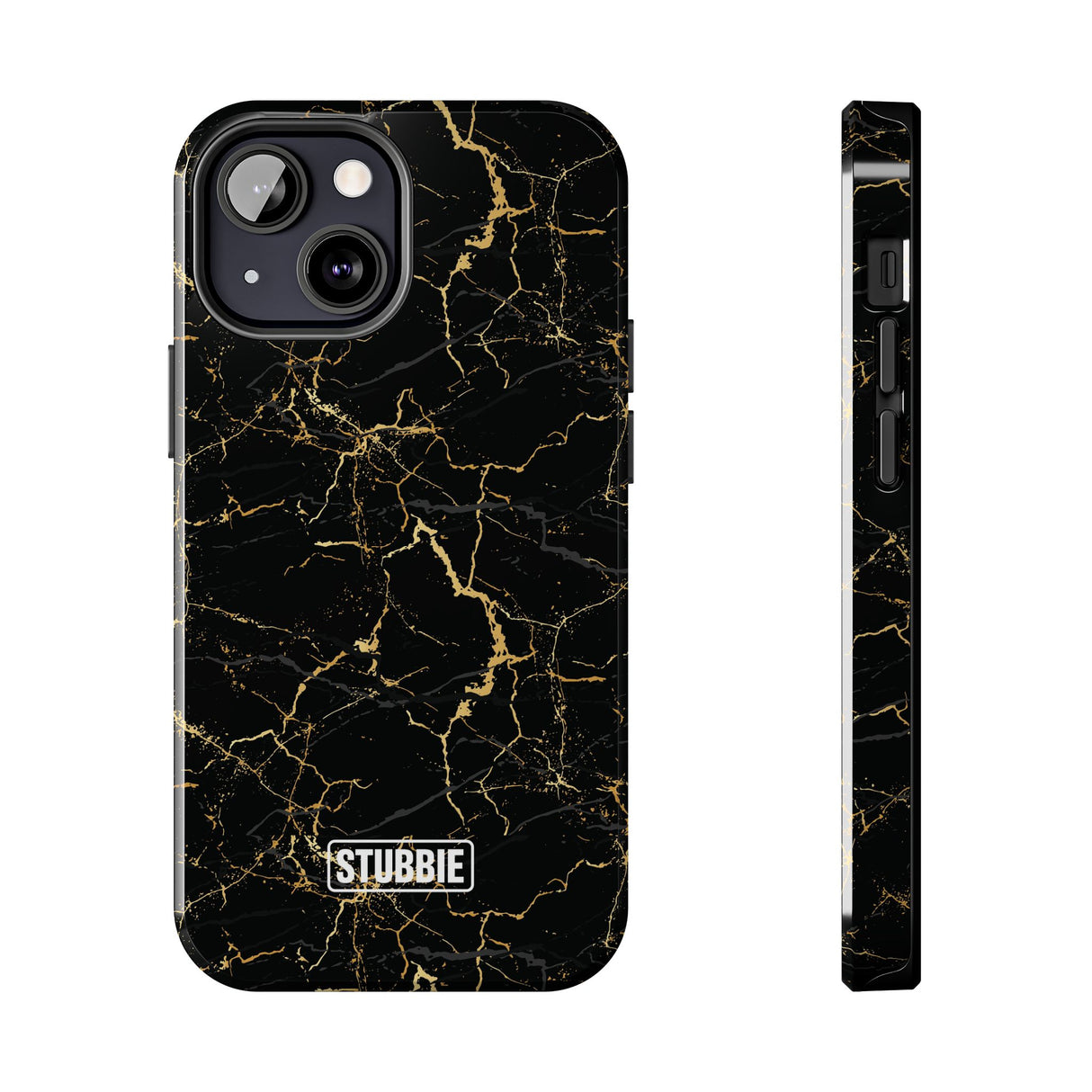 STUBBIE Phone Case for Apple iPhone - Midnight Black Marble Phone Case