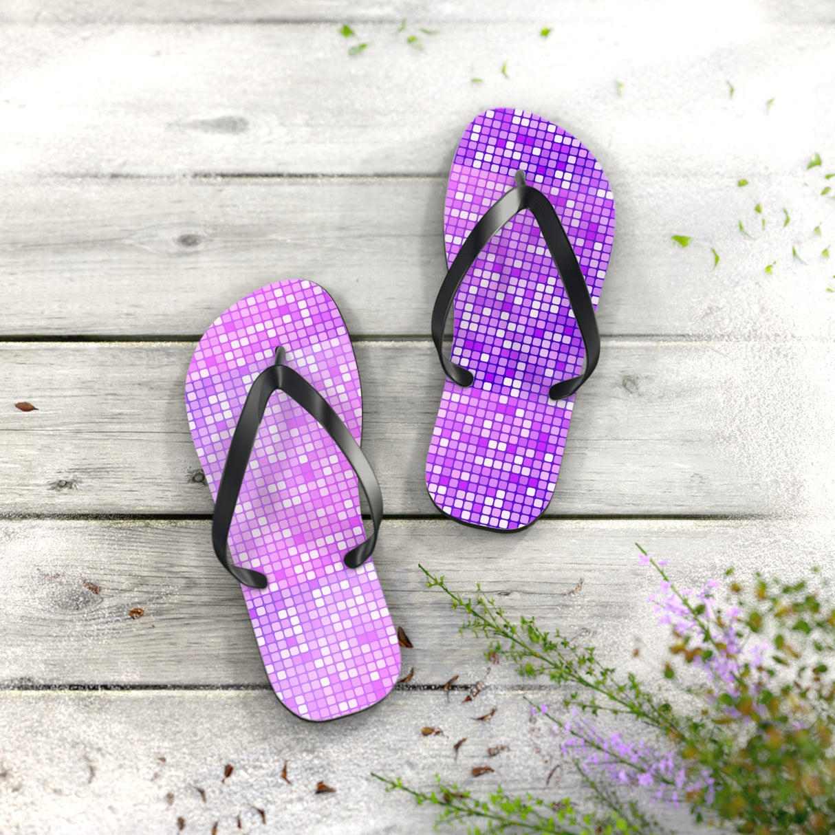 STUBBIE Flip Flops - Purple Party STUBBIE
