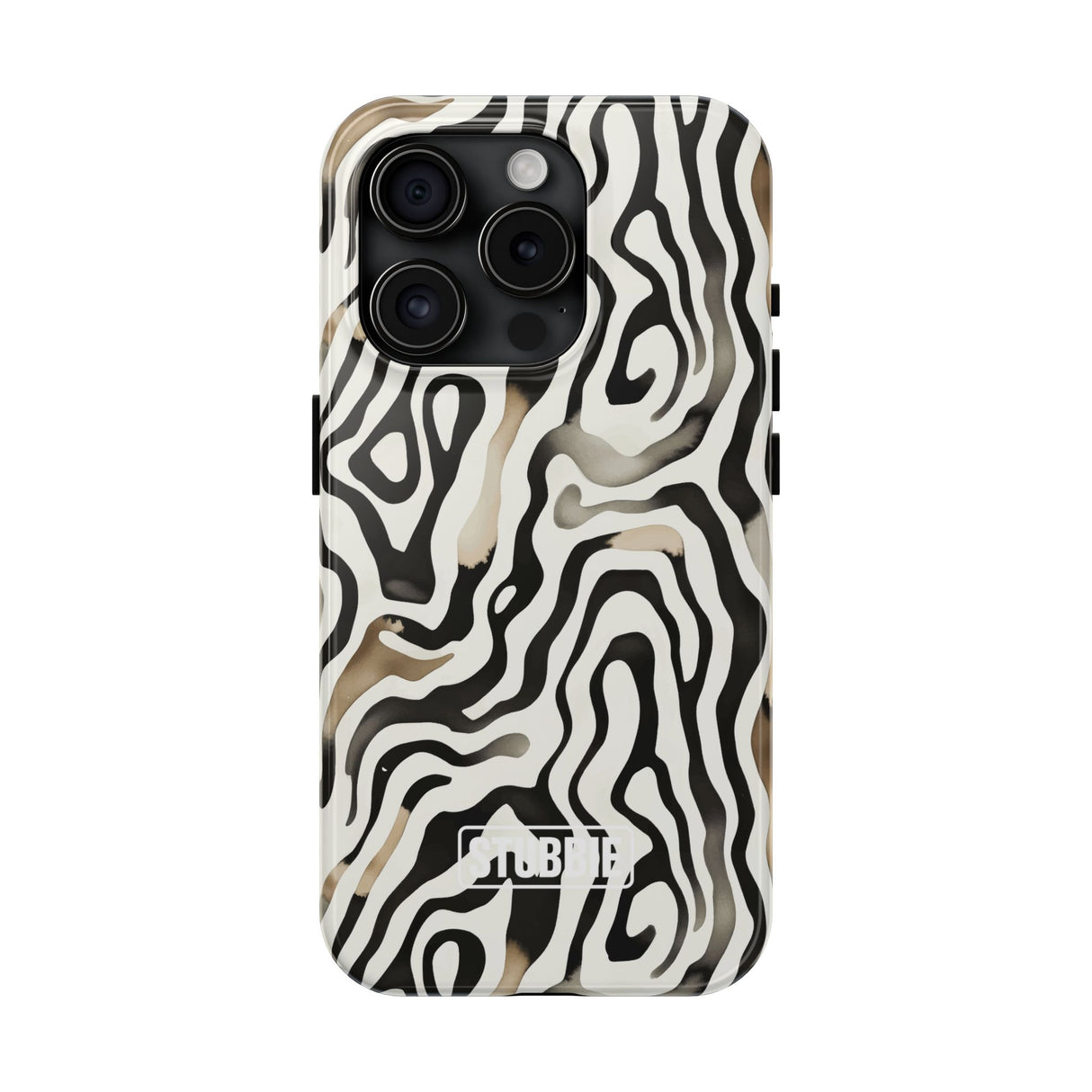 STUBBIE Phone Case for Apple iPhone - Weird Zebra Stubbie