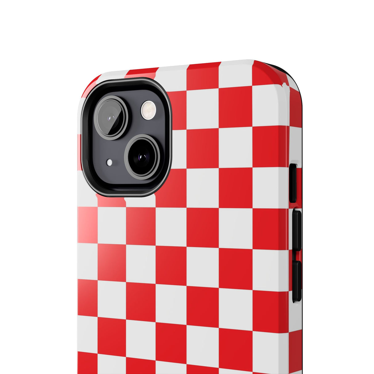 STUBBIE Phone Case for Apple iPhone - Red Checkered Phone Case