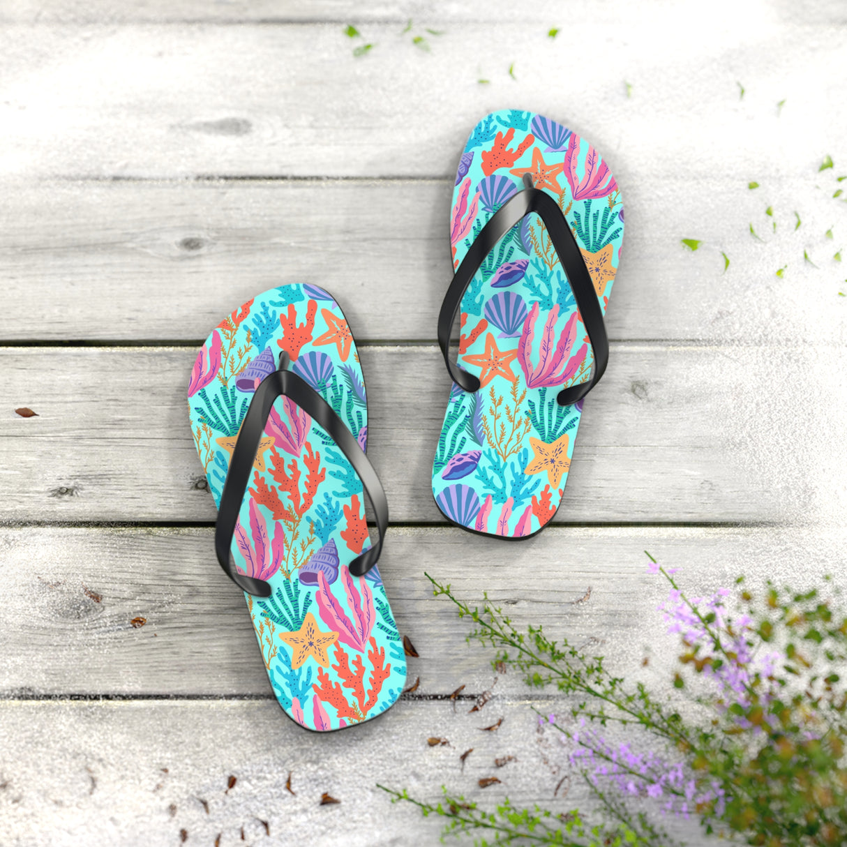 Coral Flip Flops