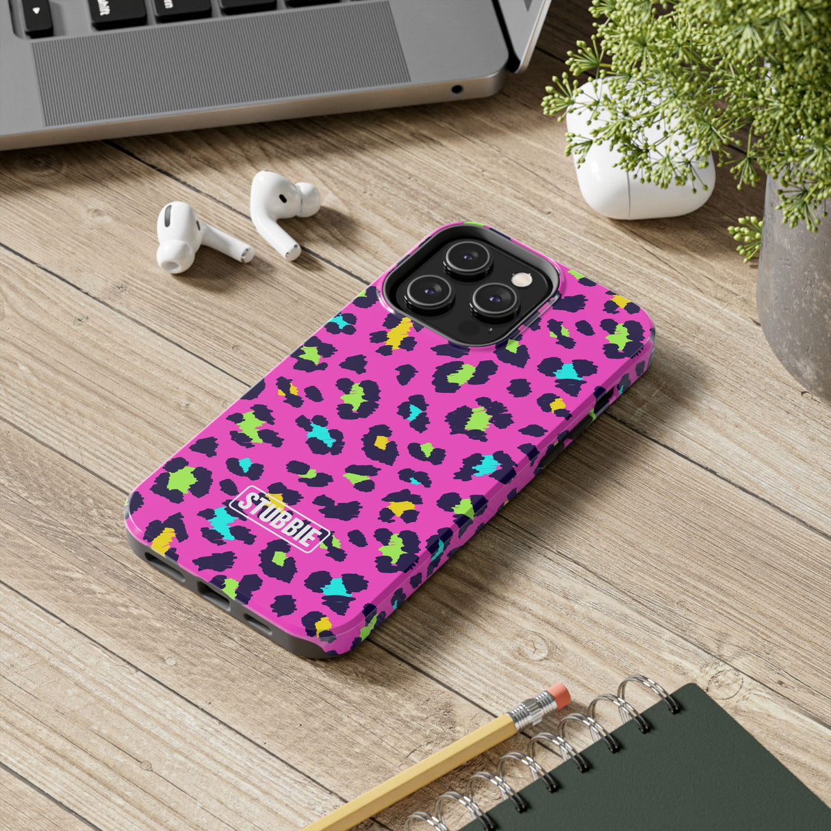 STUBBIE Phone Case for Apple iPhone - Disco Leopard Stubbie
