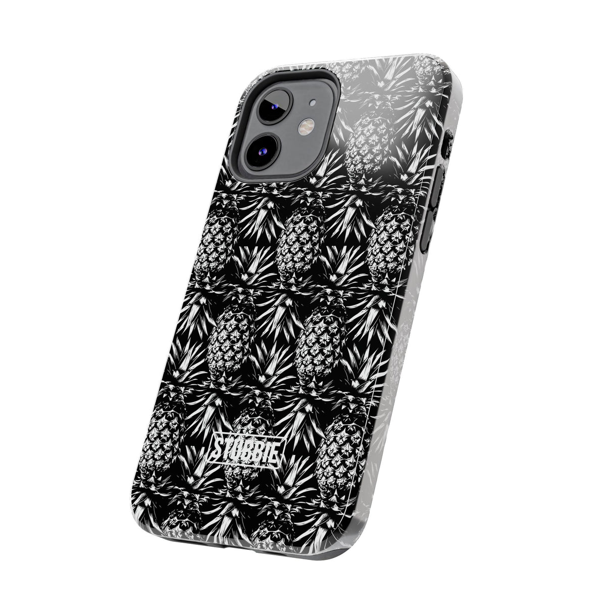 STUBBIE Phone Case for Apple iPhone - Black And White Pineapple Phone Case