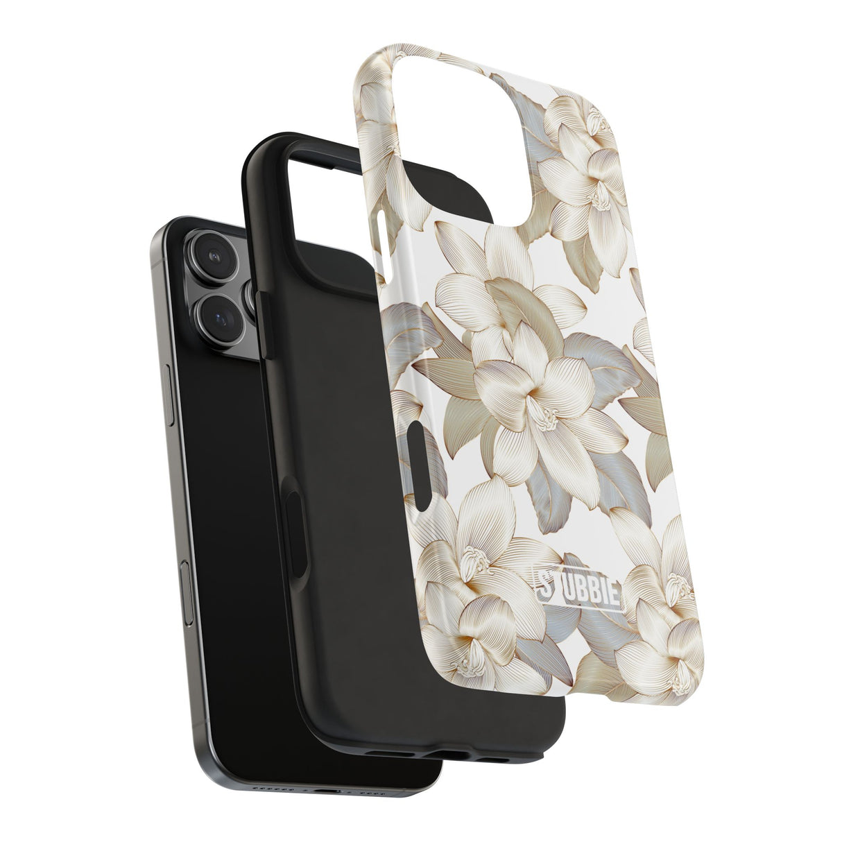 STUBBIE Phone Case for Apple iPhone - White Flowers Phone Case
