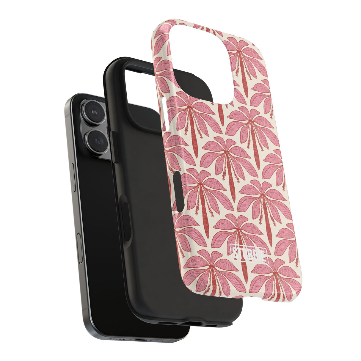 STUBBIE Phone Case for Apple iPhone - Red Palms Stubbie
