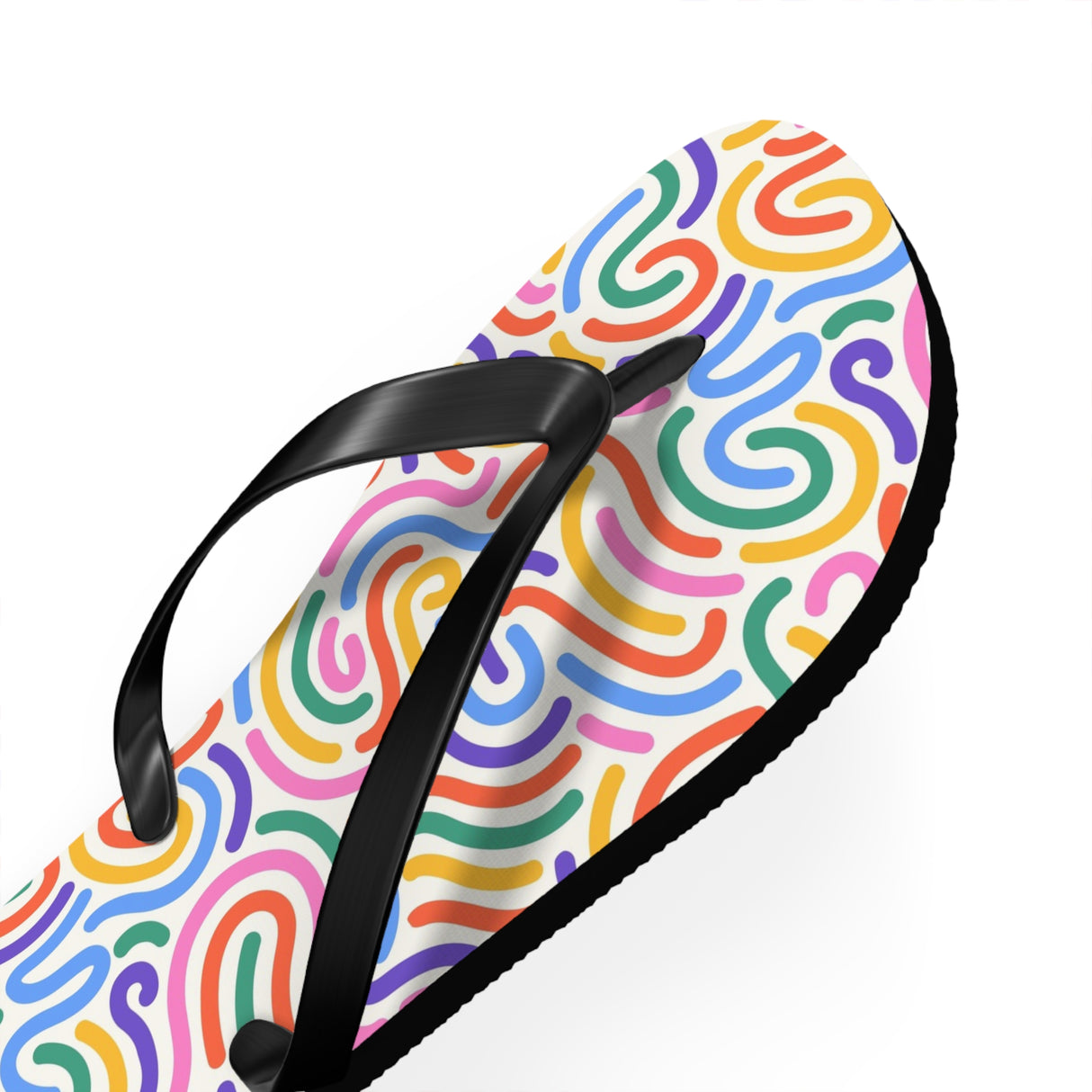 Pink Rainbow Flip Flops