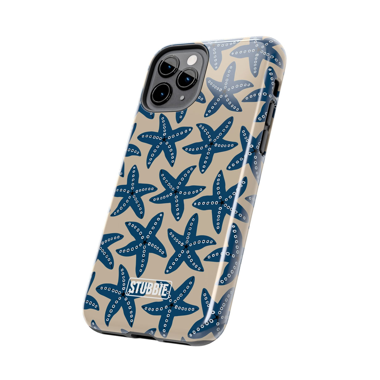 STUBBIE Phone Case for Apple iPhone - Blue Starfish Stubbie