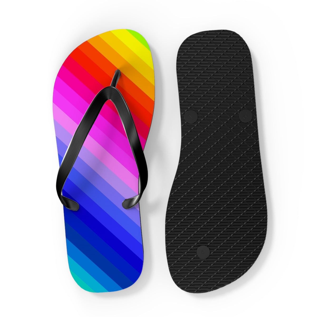 Rainbow Flip Flops