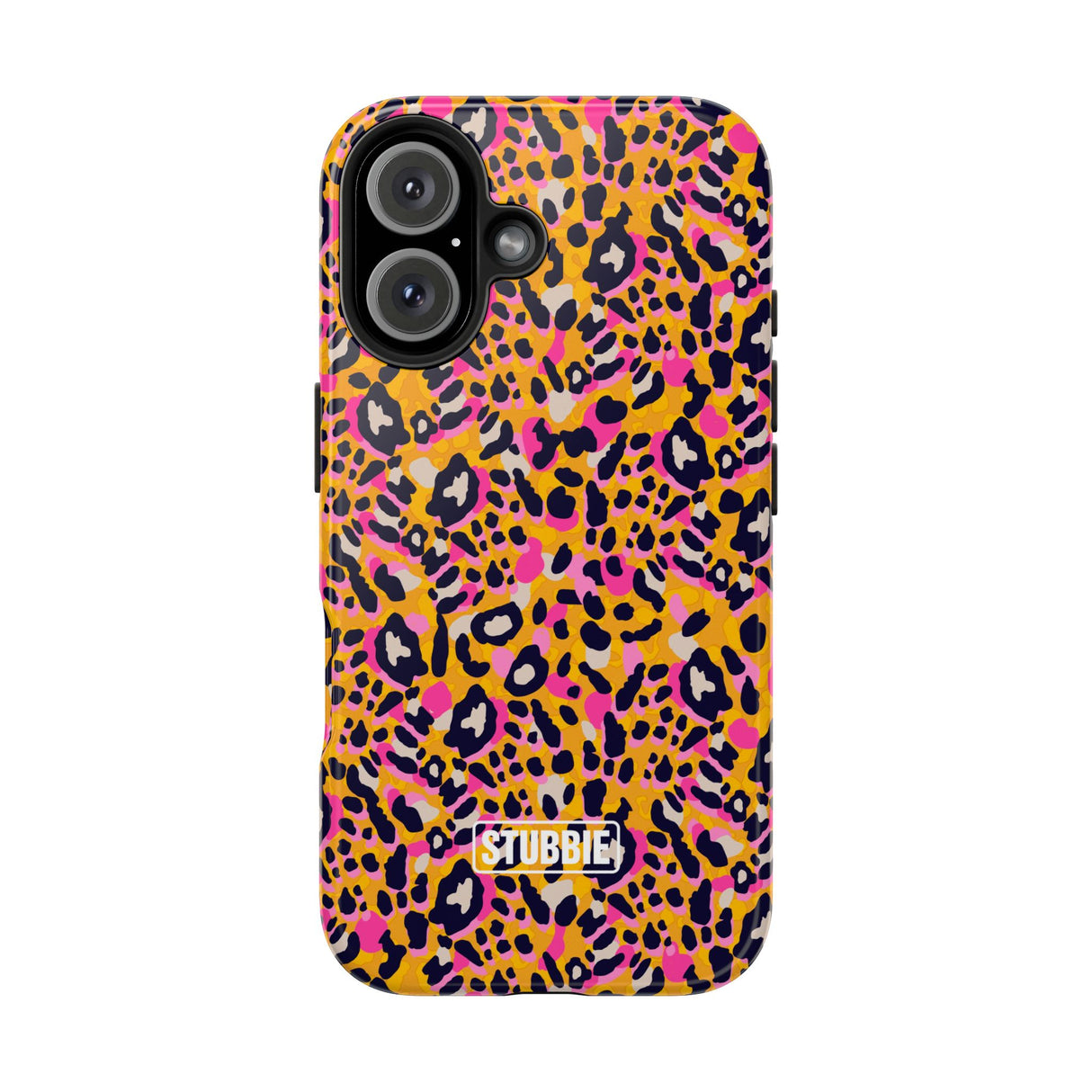 STUBBIE Phone Case for Apple iPhone - Pink Orange Leopard Phone Case