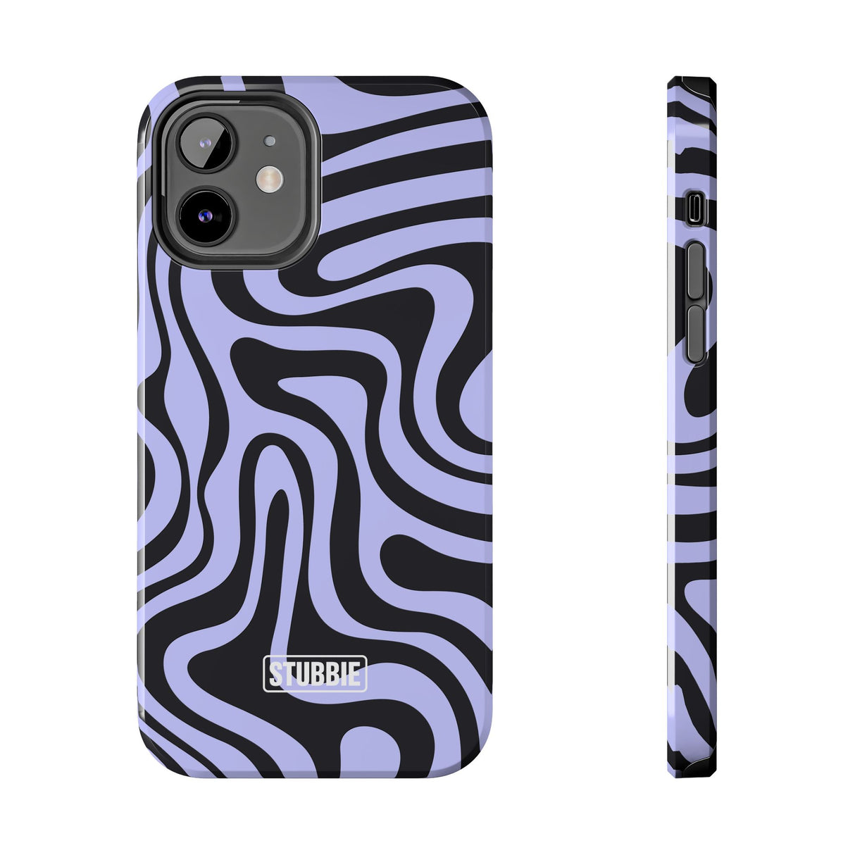 STUBBIE Phone Case for Apple iPhone - Crazy Zebra Stubbie
