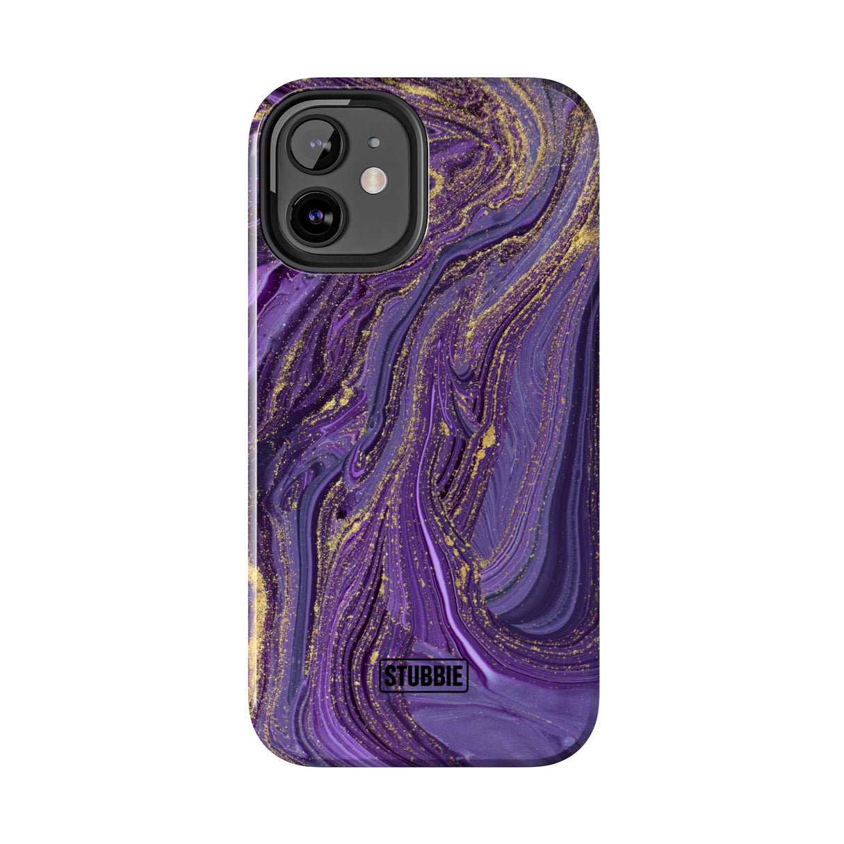 STUBBIE Phone Case for Apple iPhone - Purple Marble Phone Case