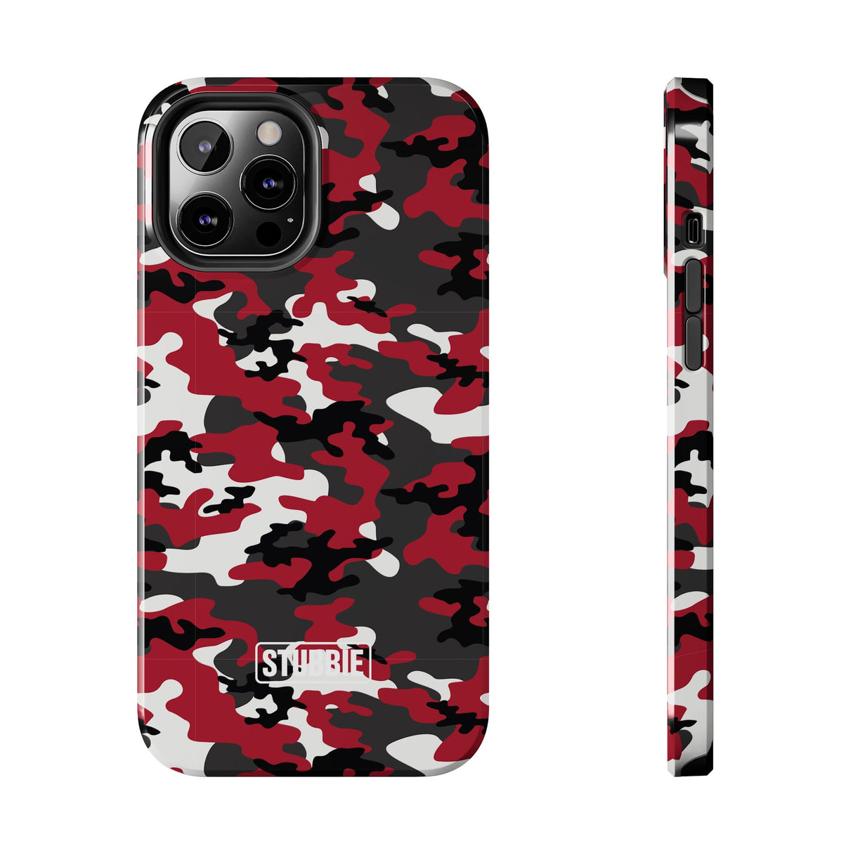 STUBBIE Phone Case for Apple iPhone - Red Camo Phone Case
