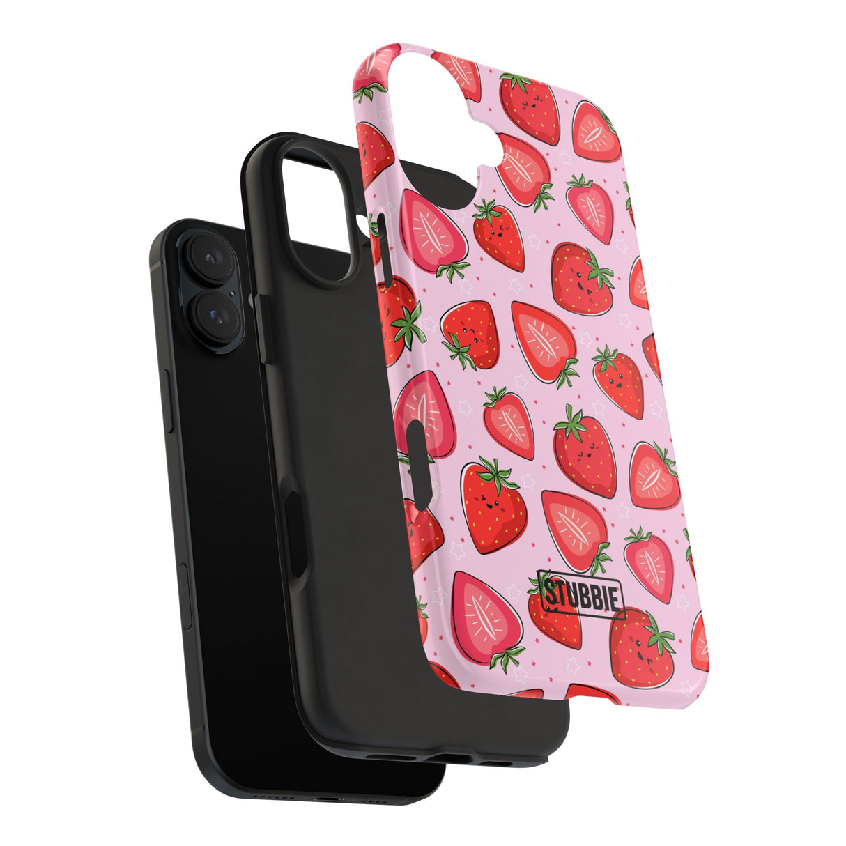 STUBBIE Phone Case for Apple iPhone - Smile Strawberry Phone Case