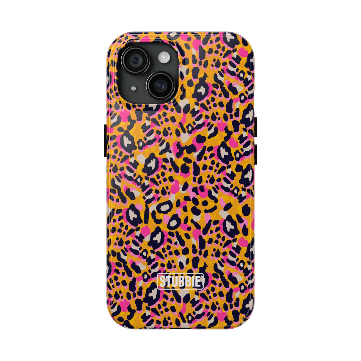 STUBBIE Phone Case for Apple iPhone - Pink Orange Leopard Phone Case