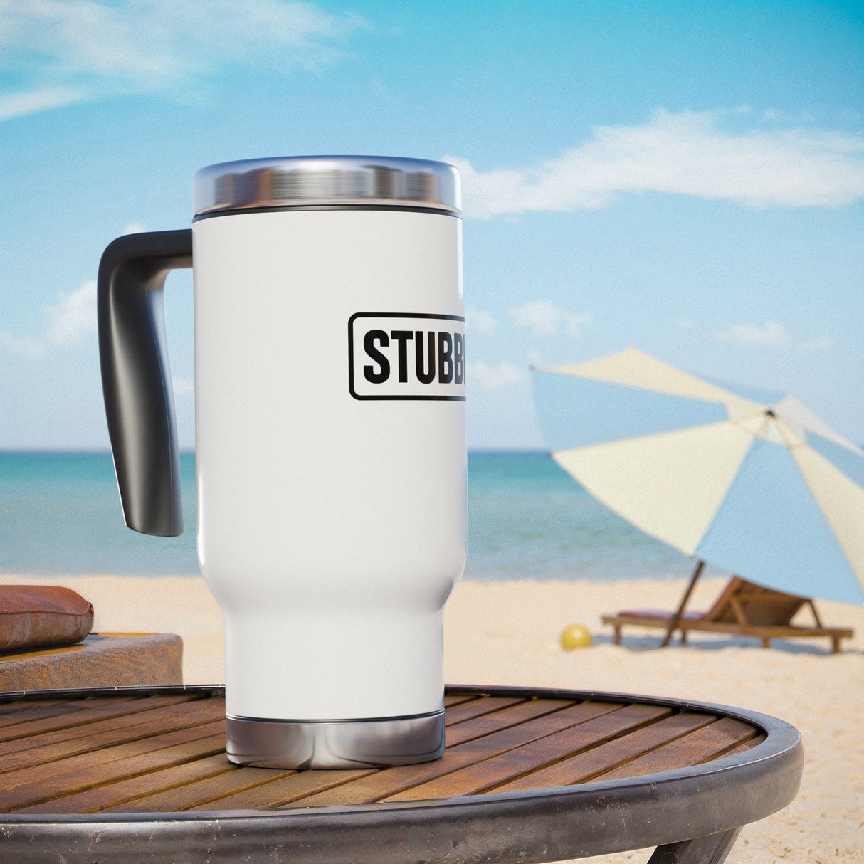STUBBIE Stainless Steel Travel Mug - Classic Black Stubbie