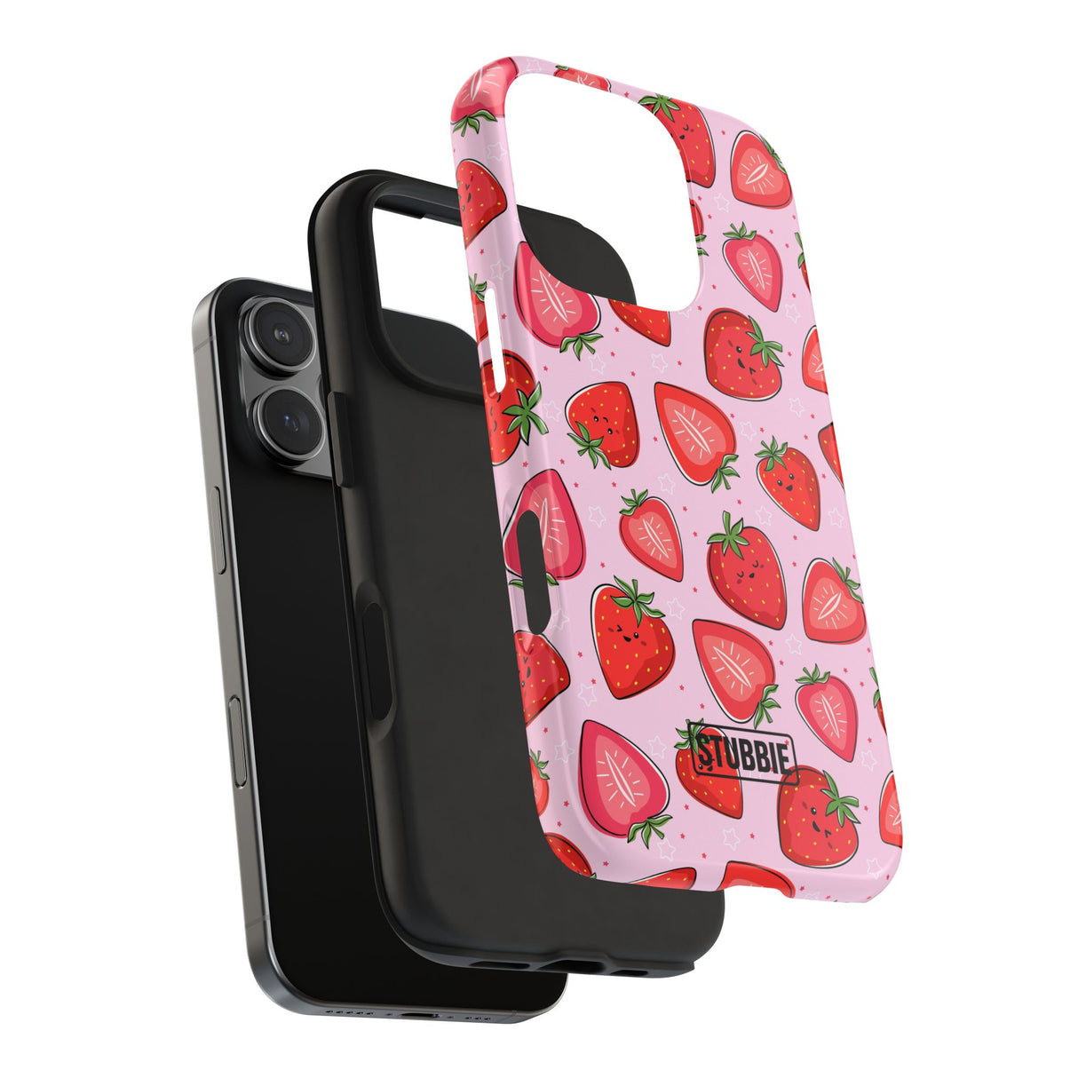 STUBBIE Phone Case for Apple iPhone - Smile Strawberry Phone Case