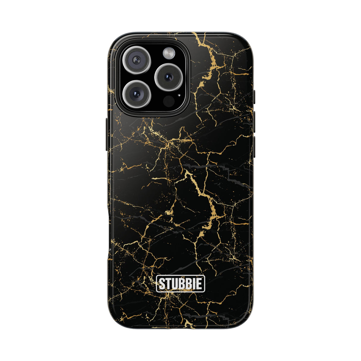 STUBBIE Phone Case for Apple iPhone - Midnight Black Marble Phone Case