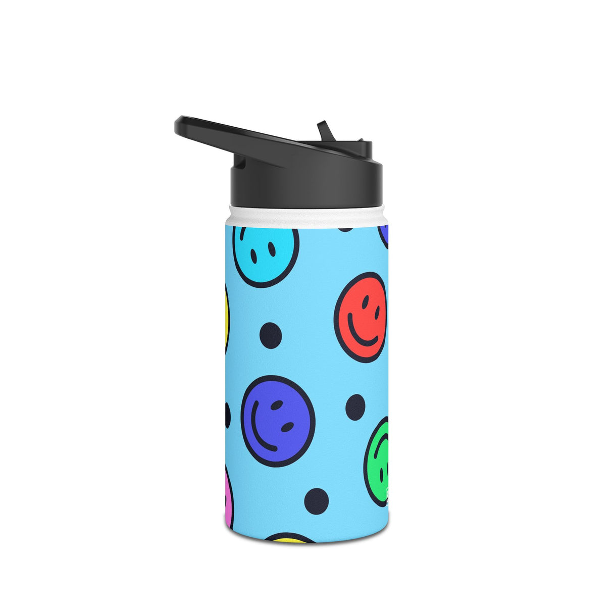 Smiley Face Stainless Steel Water Bottle