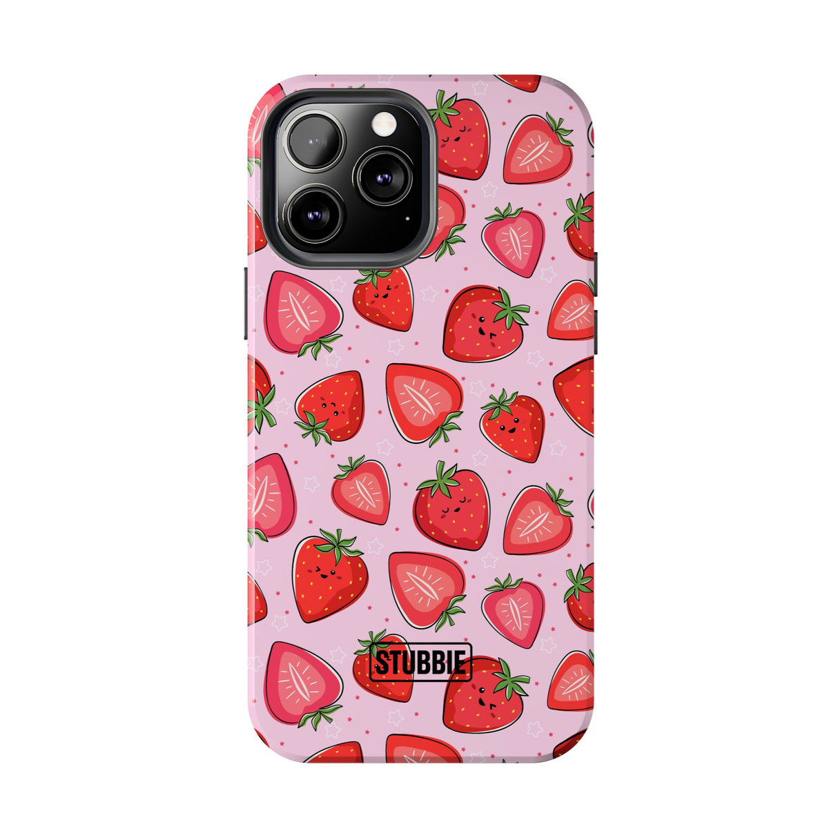 STUBBIE Phone Case for Apple iPhone - Smile Strawberry Phone Case