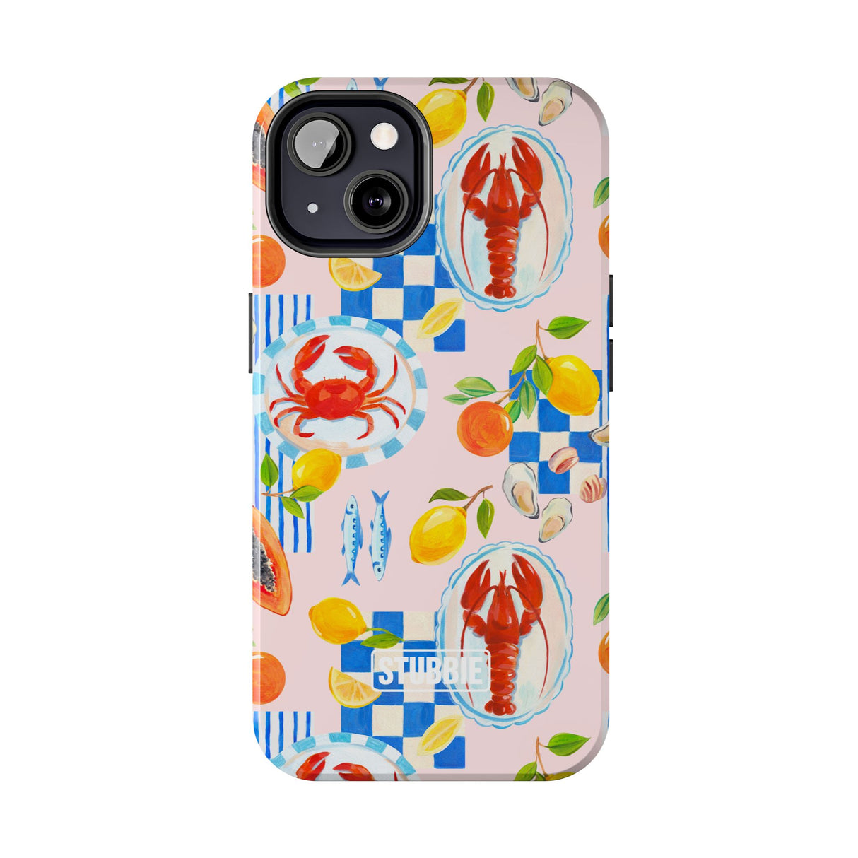STUBBIE Phone Case for Apple iPhone - Italian Summer Seafood Stubbie