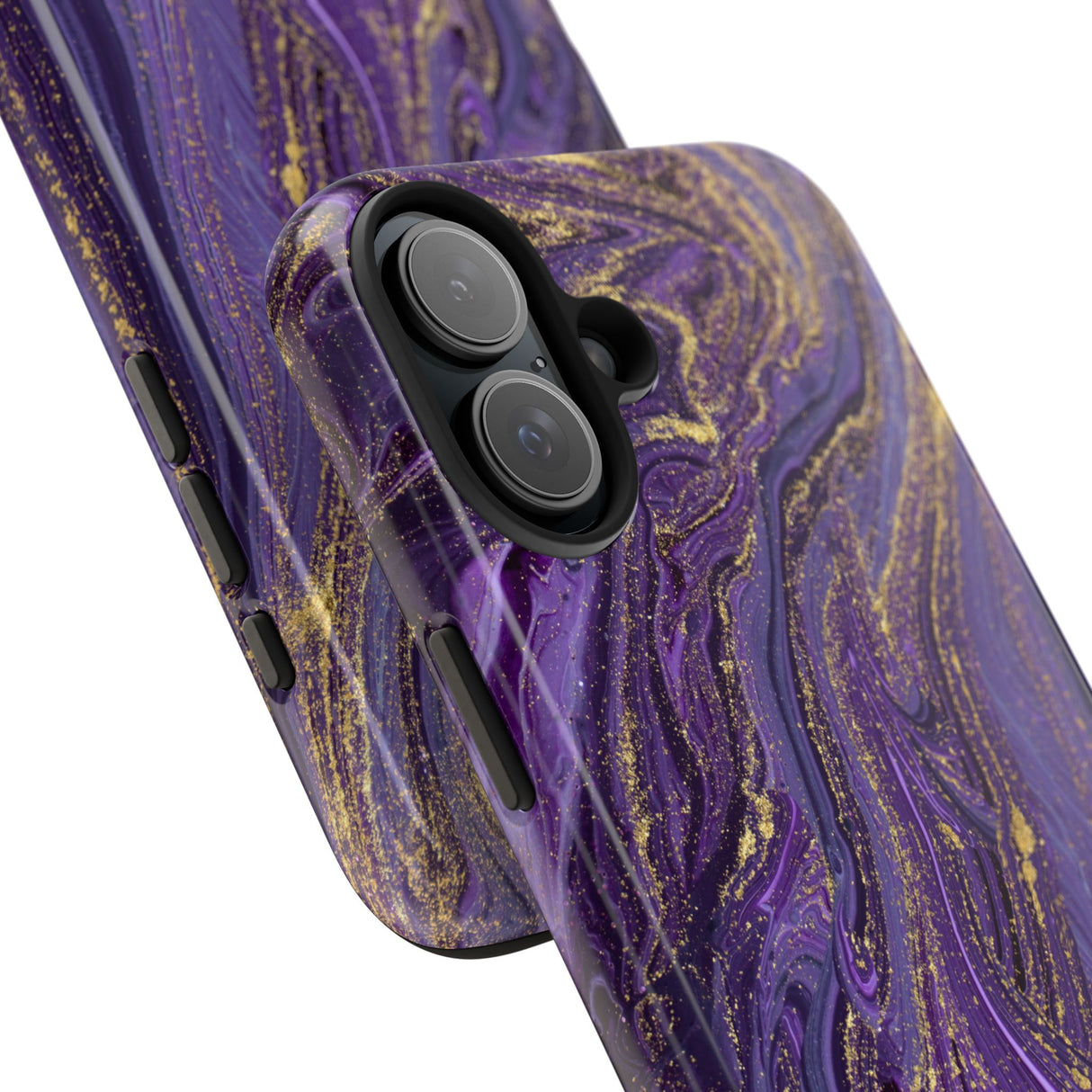 STUBBIE Phone Case for Apple iPhone - Purple Marble Phone Case