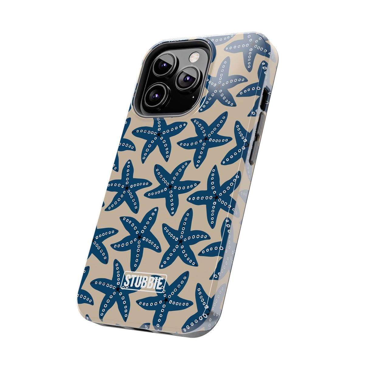 STUBBIE Phone Case for Apple iPhone - Blue Starfish Stubbie