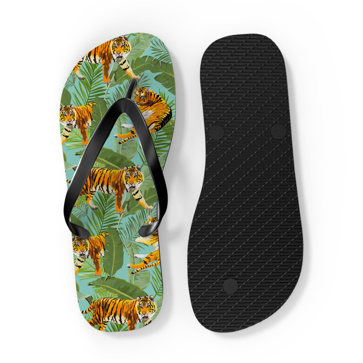STUBBIE Print Flip Flops - Jungle Tiger STUBBIE