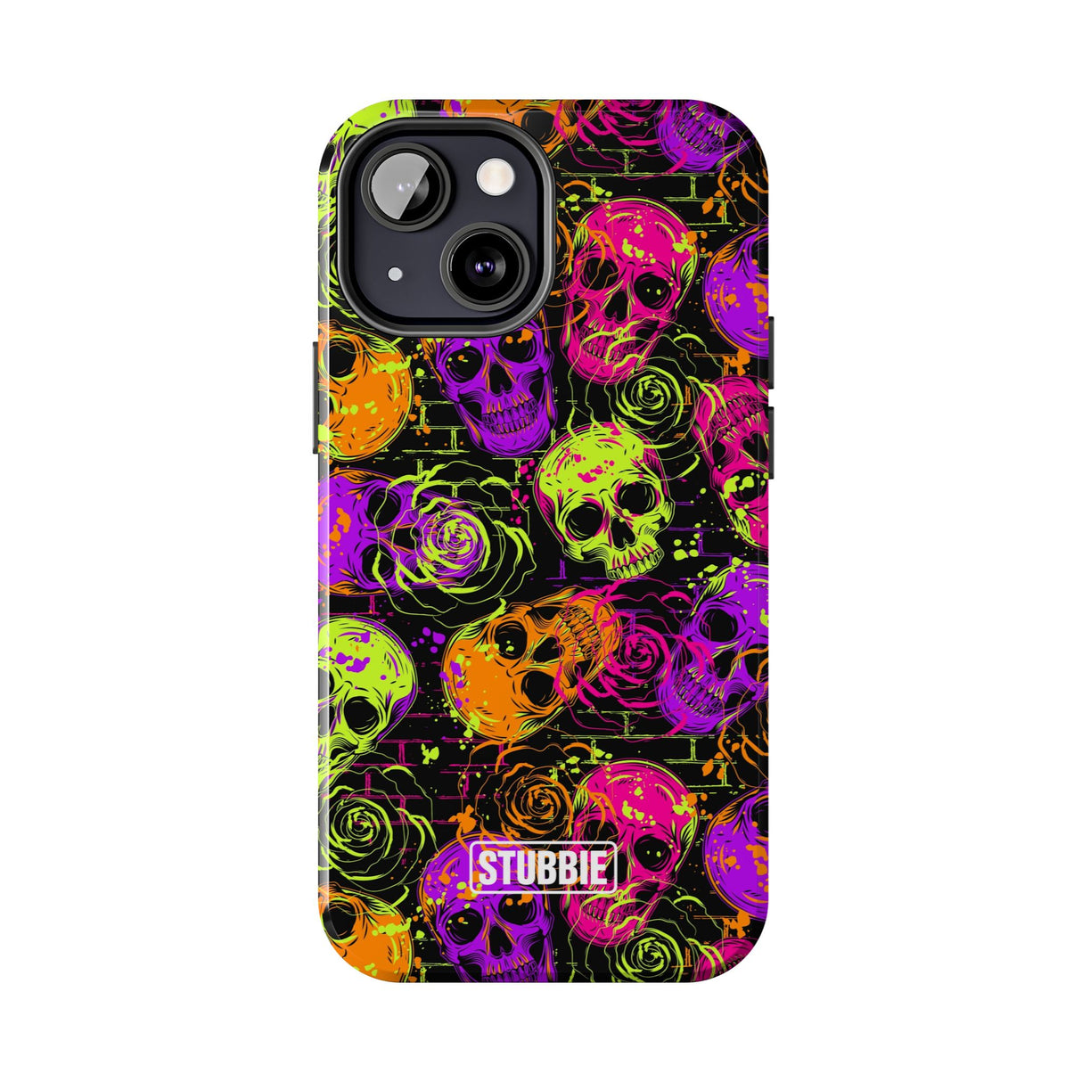STUBBIE Phone Case for Apple iPhone - Neon Skulls Phone Case